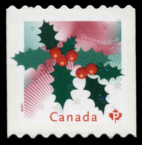 Christmas Holly - Canada Postage Stamp | Christmas 2011