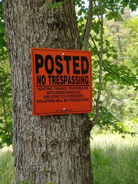 Posted No Trespassing No Motorized Vehicles ALUMINUM Sign – No Trespassing Signs
