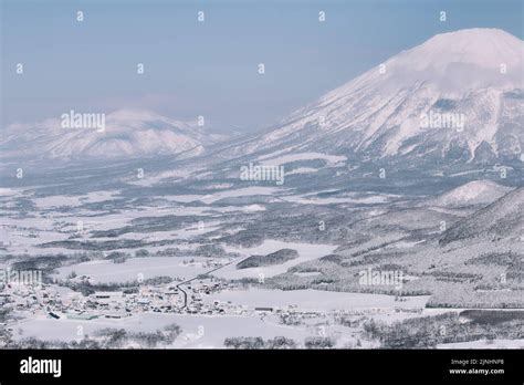 Mount Yotei from Rusutsu village Hokkaido Stock Photo - Alamy