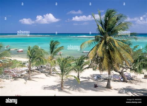 Guadeloupe (French West Indies), Saint Francois beach Stock Photo - Alamy