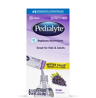 Pedialyte® Powder Packs Grape Flavor