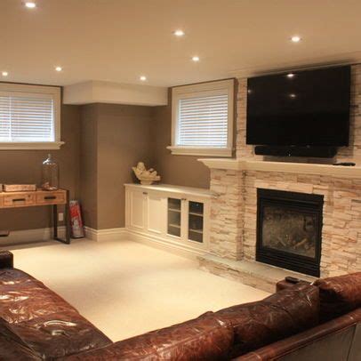 Basement Design Ideas, Pictures, Remodel & Decor | Basement design, Contemporary basement, Cozy ...