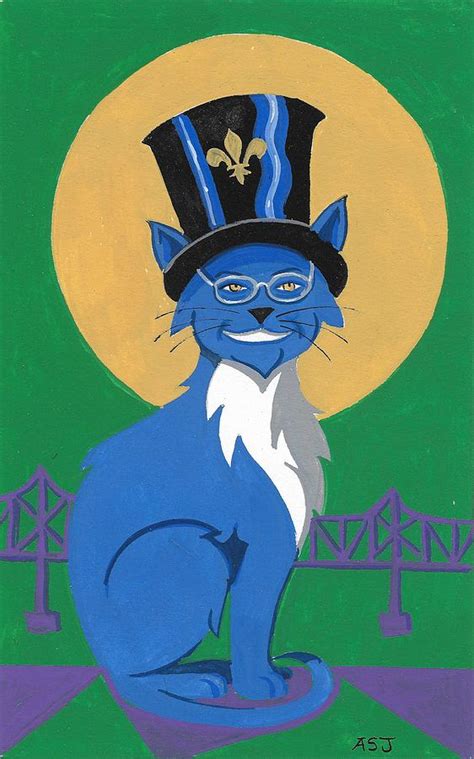 Mardi Gras Cat Painting by Andrew Stewart Jamieson - Fine Art America