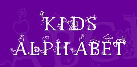 Kids Alphabet Font – DevTemplates