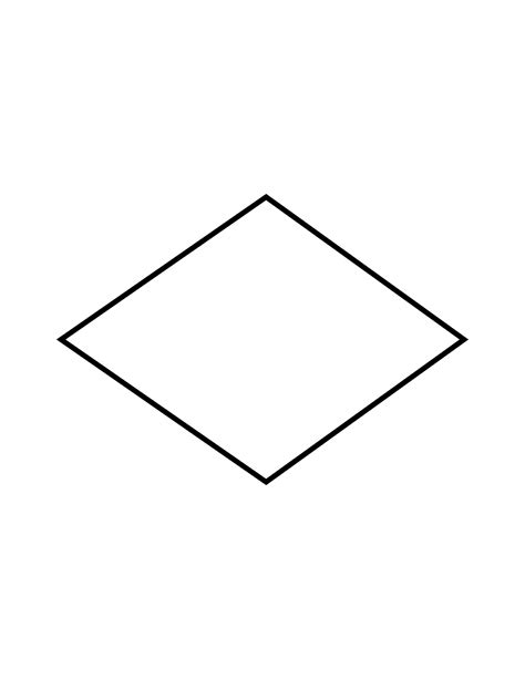 Flashcard of a Rhombus | ClipArt ETC