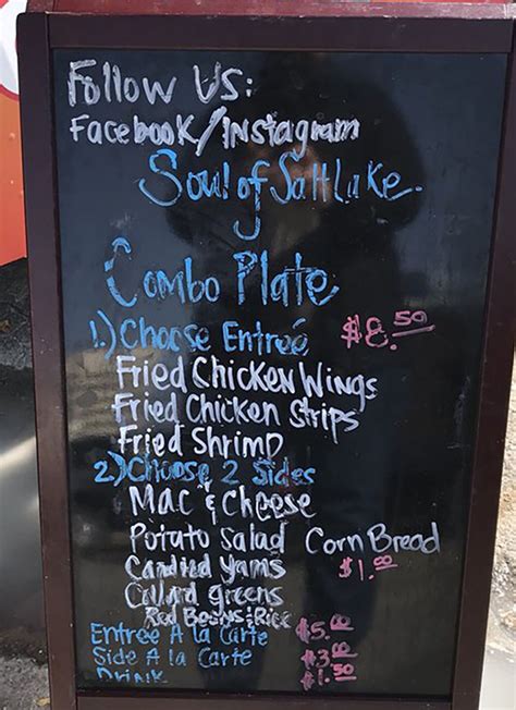 Soul Of Salt Lake food truck menu – SLC menu