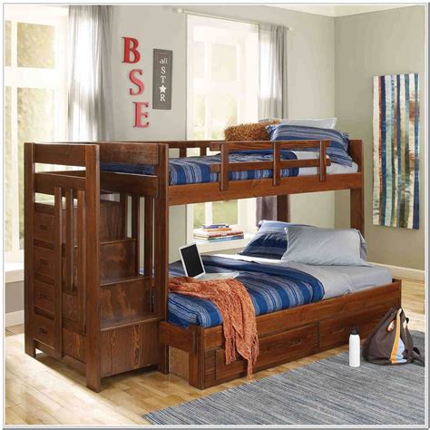 Full Twin Bunk Bed With Stairs - Bedroom : Home Decorating Ideas #L5wlGy78Yl