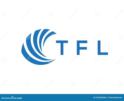 TFL Letter Logo Design on White Background. TFL Creative Circle Letter Logo Concept. TFL Letter ...