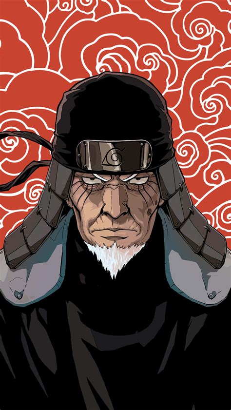 Download Third Hokage from the Naruto anime series standing confidently ...