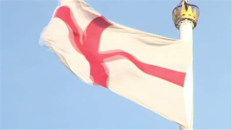 Flag of England Flying in Stock Footage Video (100% Royalty-free ...