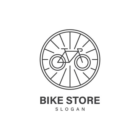 Bike shop logo design vector 8731800 Vector Art at Vecteezy