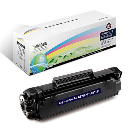 Compatible HP CE278A (HP 78A) Black Laser Toner Cartridge - White ...