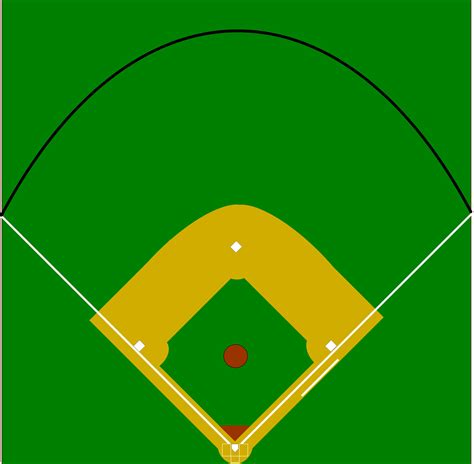 Baseball Diamond Outline - ClipArt Best