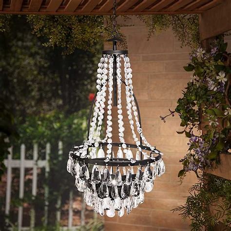 Solar Outdoor Chandelier | Kirklands | Outdoor chandelier, Solar chandelier, Solar led