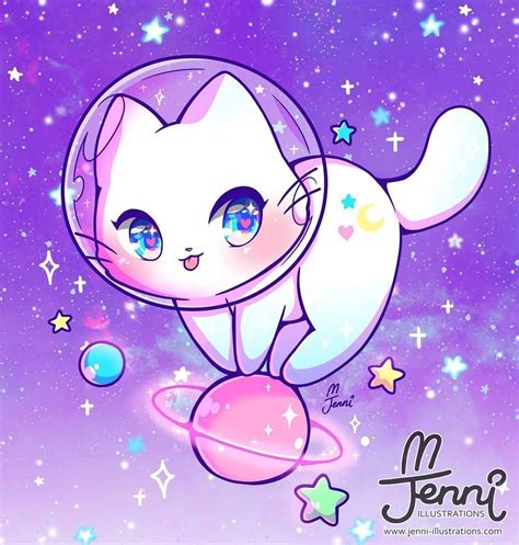 ?? J E N N I ?? en Instagram: “Space Kitty (= ^ ･ ω ･ ^ =) ?. . . #space #spacekitty #galaxy # ...