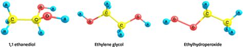 Optimized geometries of C2H6O2 isomers | Download Scientific Diagram