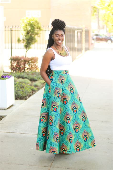 DIY Half Circle Skirt with Pockets Tutorial Maxi Midi Ankara African Wax Print.jpg-4 - Montoya Mayo