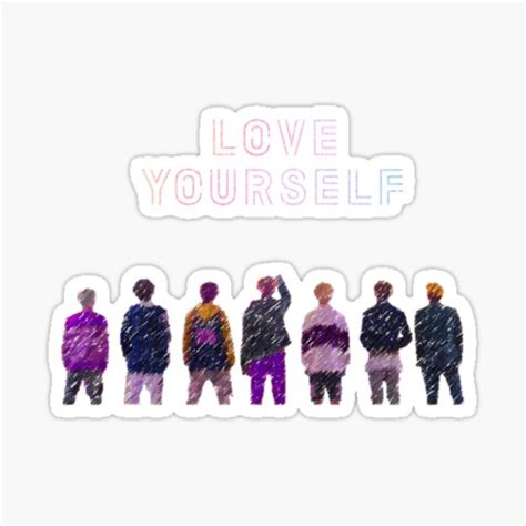 "BTS Love Yourself Merch" Sticker by nvmj00nplvn3t | Redbubble