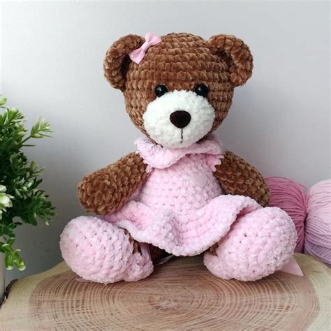 Amigurumi Velvet Rope Ballerina Teddy Bear Free Pattern Amıgurum.com