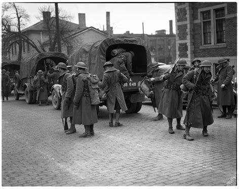 National Guard Returning from Flint Sit-Down Strike, February 1937 | Ann Arbor District Library