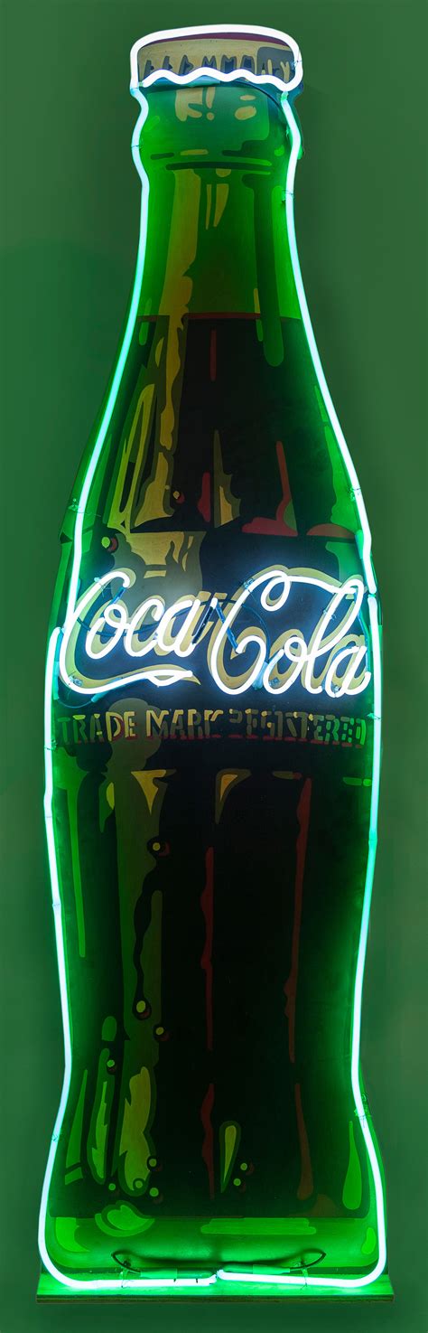 Lot Detail - Coca-Cola Large Neon Sign. Modern neon sign advertisement i...