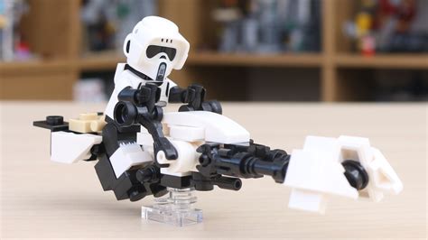 How to build a custom LEGO Star Wars Mandalorian Speeder Bike model