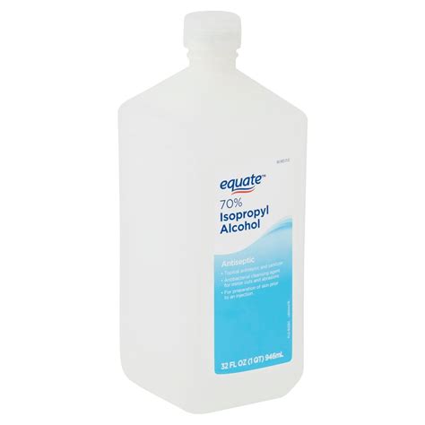 Equate 70% Isopropyl Alcohol Liquid Antiseptic, 32 fl oz - Walmart.com - Walmart.com