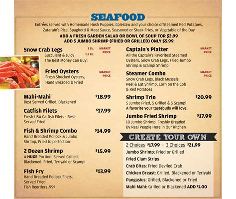 Victorio's Oyster Bar Menu Seafood - Appetizers