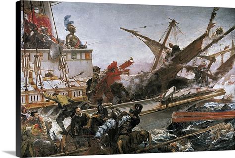 Naval Battle Of Lepanto. 1887. Juan Luna y Novicio Wall Art, Canvas Prints, Framed Prints, Wall ...