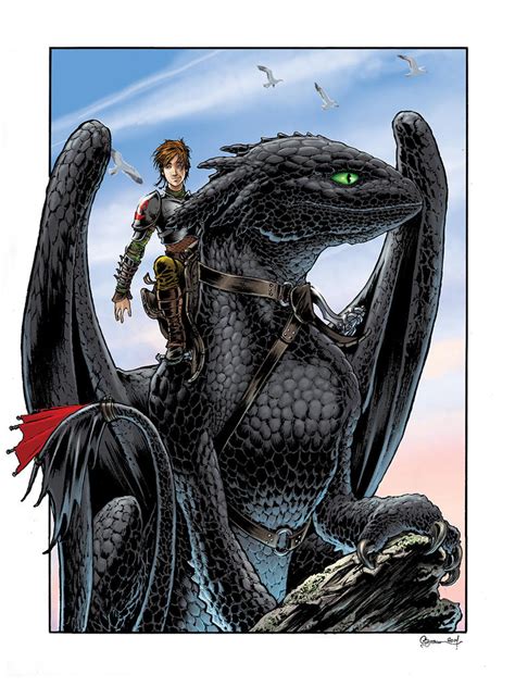 Hiccup and Toothless by DanielGovar on DeviantArt