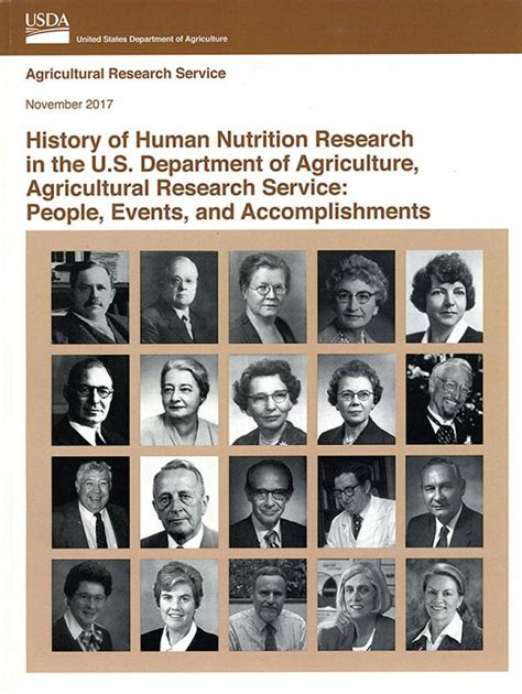 History of Human Nutrition Research in the U.S. Department of ...