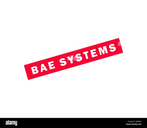 BAE Systems, rotated logo, white background Stock Photo - Alamy