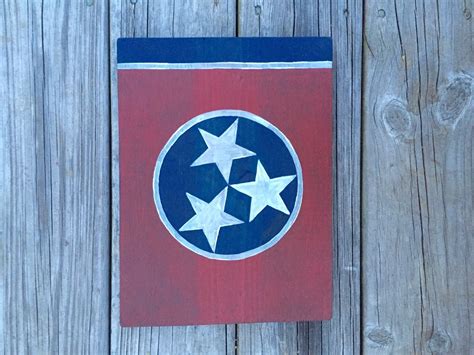 Tennessee TriStar Tennessee Flag Tennessee Wood Sign