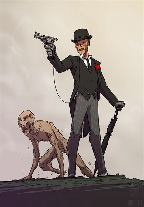 Gentleman Ghoul by jollyjack on DeviantArt | Fallout concept art, Fallout fan art, Character art