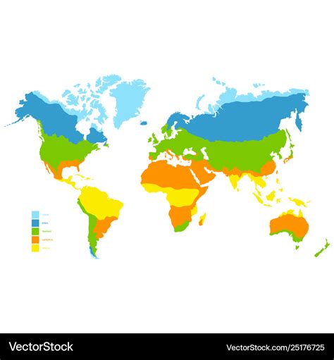 World Maps With Climate Zones