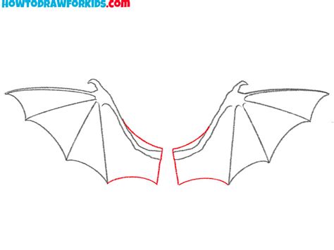 How to Draw Bat Wings - Easy Drawing Tutorial For Kids