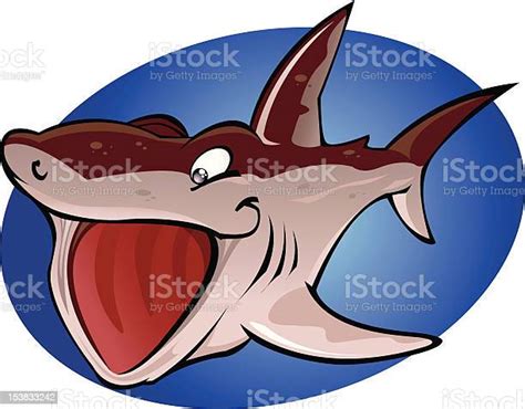 Cartoon Basking Shark Stock Illustration - Download Image Now - Basking Shark, Cartoon, Animal ...