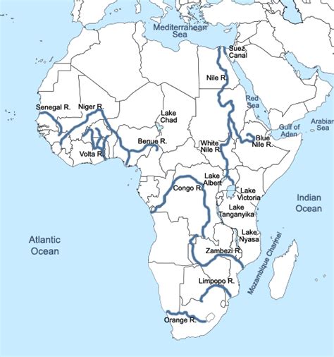 River Map Of Africa - Living Room Design 2020