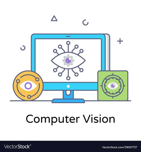 Computer vision Royalty Free Vector Image - VectorStock