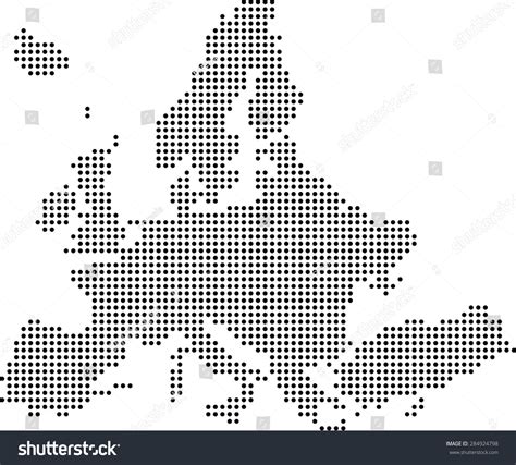 Map Europe Stock Vector (Royalty Free) 284924798