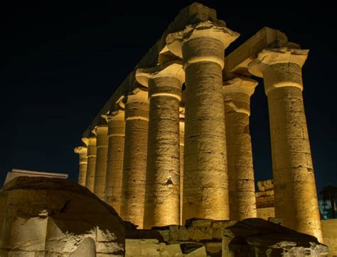 Karnak Temple At Night Stock Photos, Pictures & Royalty-Free Images ...