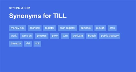 Another word for TILL > Synonyms & Antonyms