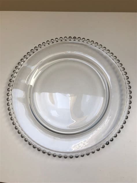 Silver Beaded Glass Charger Plate – The Luxe Touch