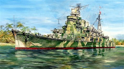 Crucero pesado Takao en 1945 - Lukasz Kasperczyk Croiseur Lourd, Heavy Cruiser, Imperial ...