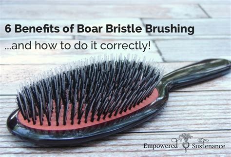 6 Boar Bristle Brush Benefits + How to Use a Boar Brush