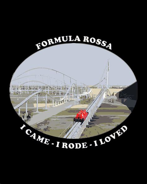 Formula Rossa Roller Coaster Digital Art by Luke Henry