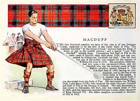 Clan MacDuff, their castles and information.