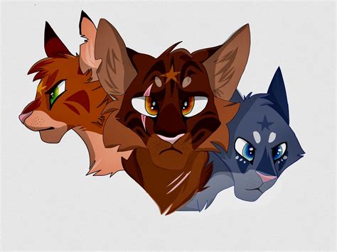 The three leaders of Thunderclan (Warrior cats) Warrior Cats, Warriors ...