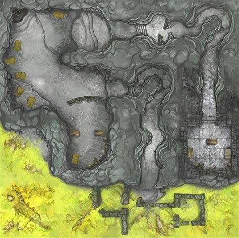 Bandit Caves Map By Spellarena 30x38 Battlemap Oc Fantasymaps | Images and Photos finder