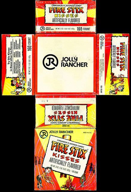 Jolly Rancher Fire Stix Kisses Display box - Late 1970's | Display boxes, Vintage packaging ...